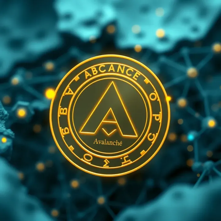 Digital representation of Avalanche blockchain network highlighting speed and scalability features