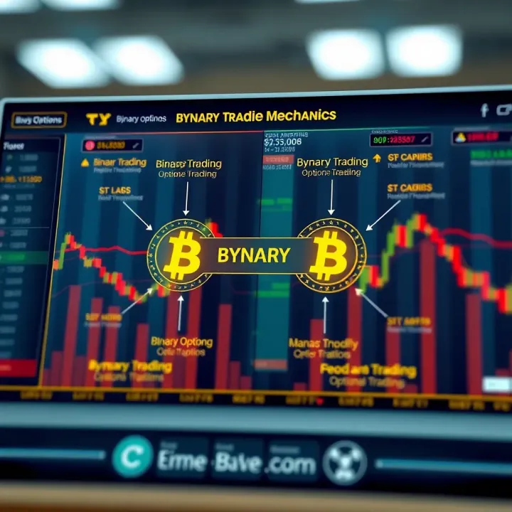 Diagram illustrating the mechanics of binary options trading on digital platforms