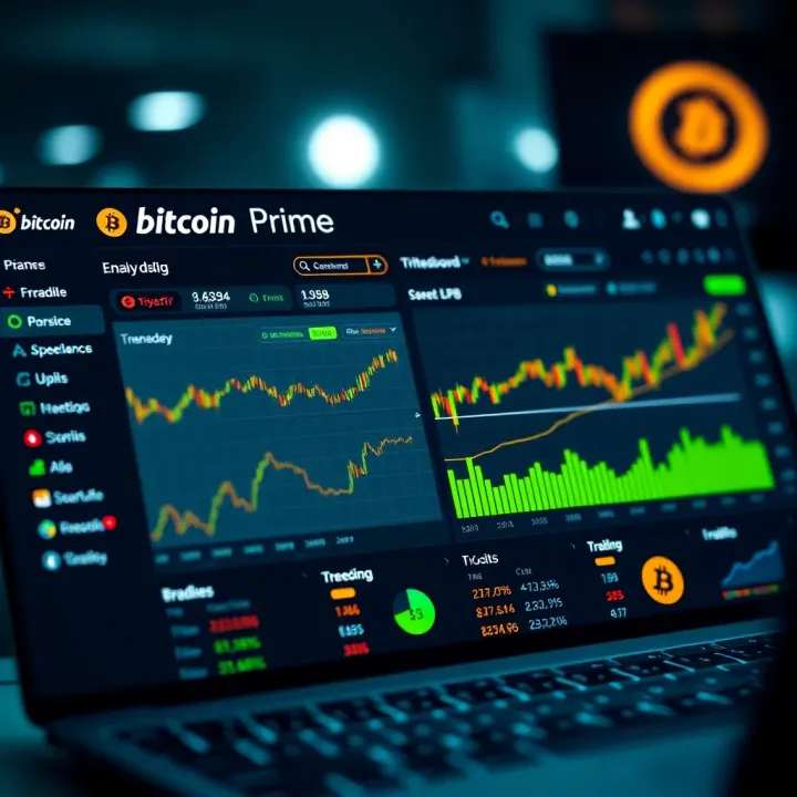 Bitcoin Prime Trading Dashboard Overview User-friendly interface of Bitcoin Prime trading dashboard showing market trends and trading options