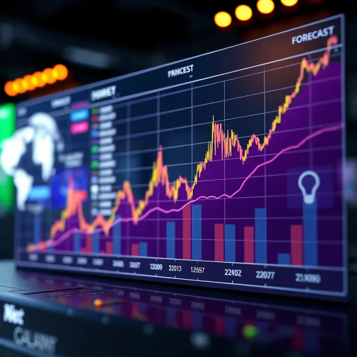 Graph illustrating potential price trends of Bittorrent Coin influenced by market and technological factors