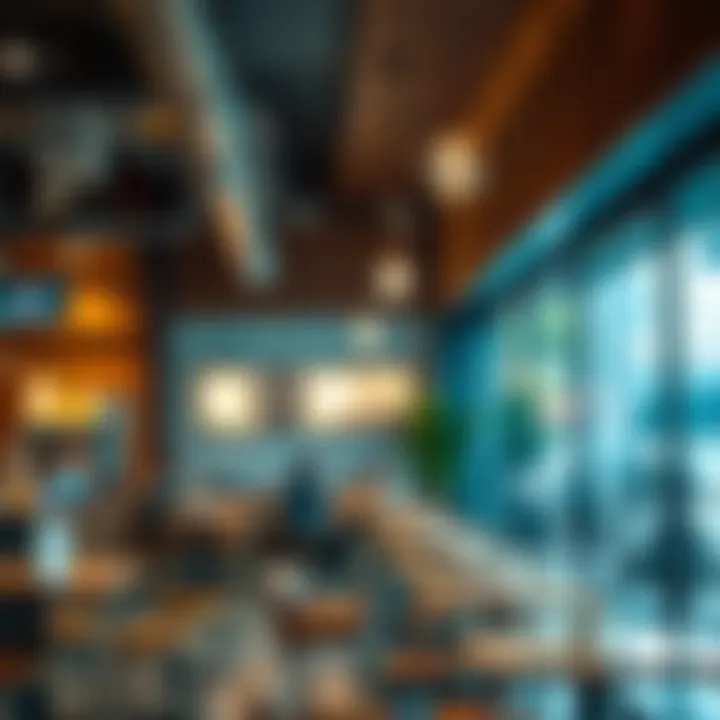 Modern coffee shop interiors reflecting evolving retail trends and consumer preferences in the Indian coffee market