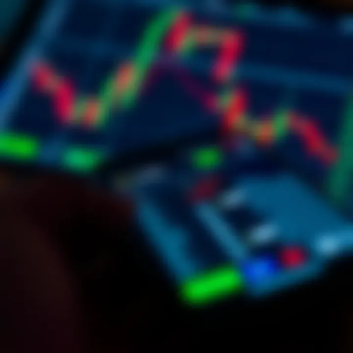Mobile device screen showcasing cTrader app with live trading dashboard and account options