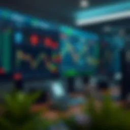 Illustration of a risk-free trading simulation environment highlighting key platform features