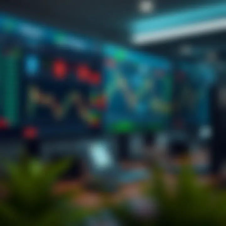 Illustration of a risk-free trading simulation environment highlighting key platform features