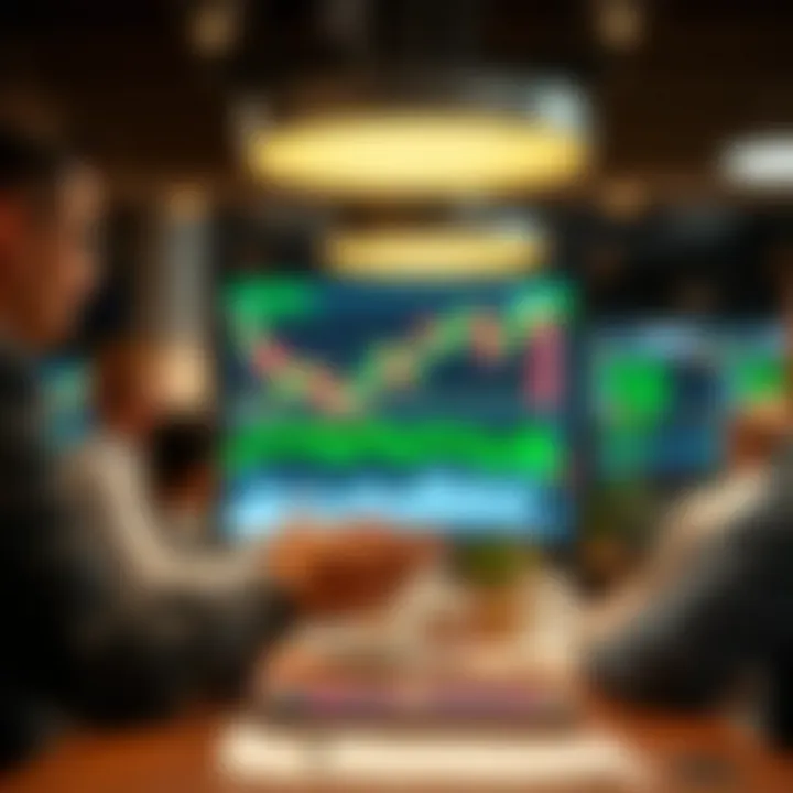 Conceptual graphic showing the marketing support and trader engagement offered by Exness IB program