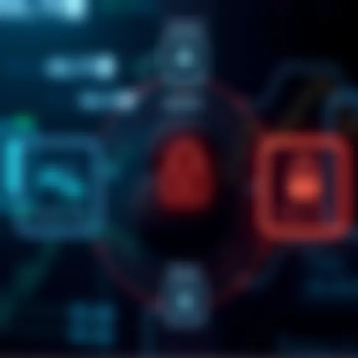 Visual representation of security measures and digital safety features on Fxify forex platform