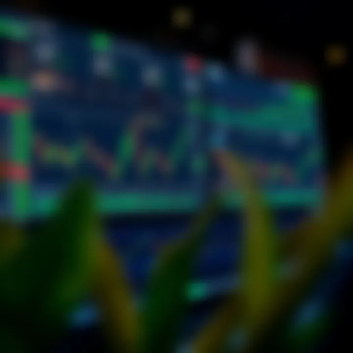 Dashboard view of Quotex trading platform showing various market charts and trading options