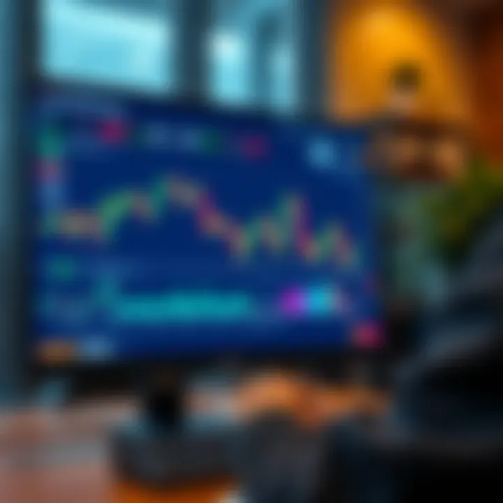 User interface of Qutex Broker trading platform displaying charts and market data