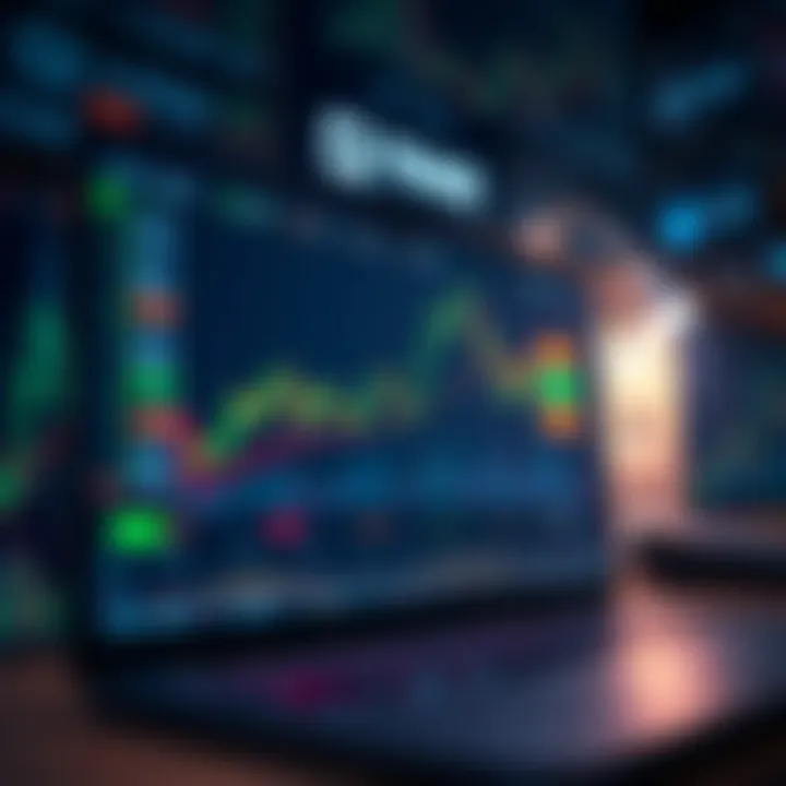 Secure decentralized cryptocurrency trading platform interface with data analytics