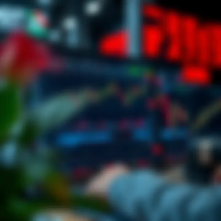 Dashboard of QX Broker showing various trading instruments and real-time market data