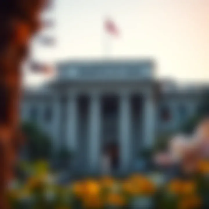 Illustration showing the Reserve Bank of India building symbolizing regulatory authority over forex brokers