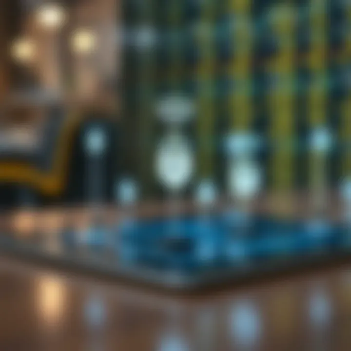 A sleek tablet connected to wireless network icons representing fast and secure connectivity for trading