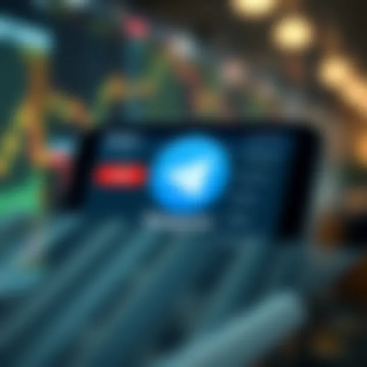 Telegram Alerts Delivering Stock Market Updates and Investment Tips Conceptual graphic showing notifications and alerts from Telegram channels about stock market trends and investment tips in India