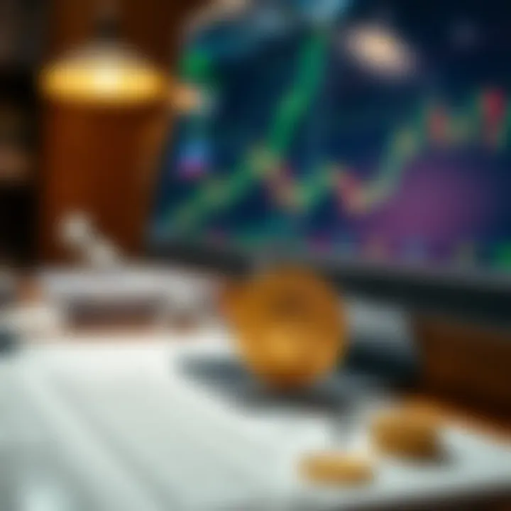 Conceptual illustration showing strategic planning and risk management in trading