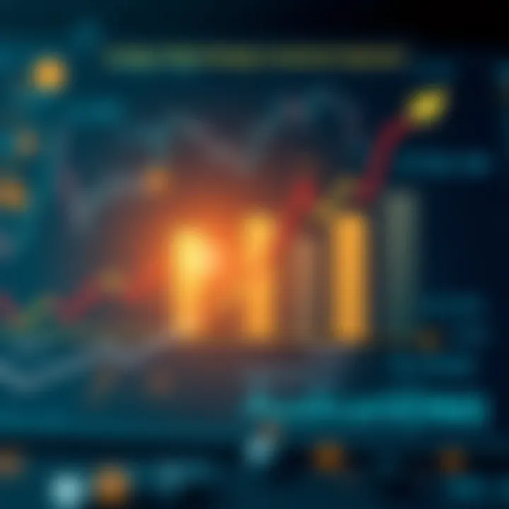 Conceptual illustration showing strategic investment pathways and financial growth indicators