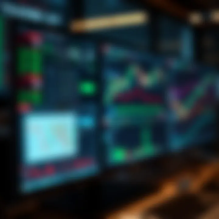 Transition from demo to live trading represented by a digital interface showing real-time market data