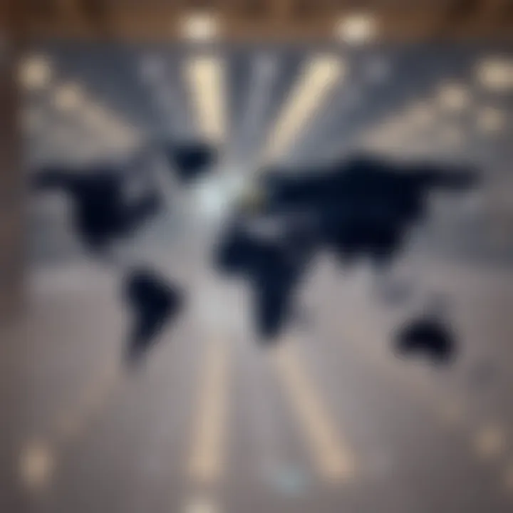 Map highlighting operational footprint and global market presence of Dizicx Limited