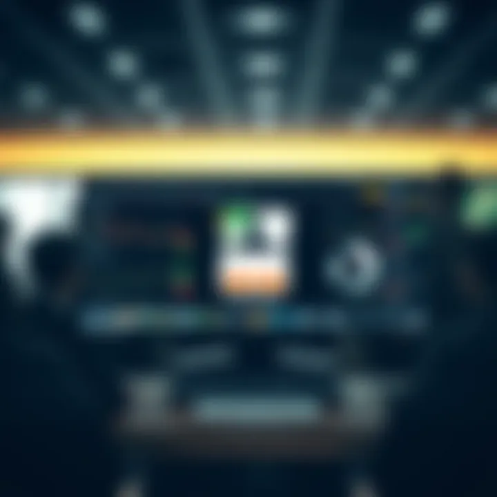 Visual representation of troubleshooting login issues on online trading application