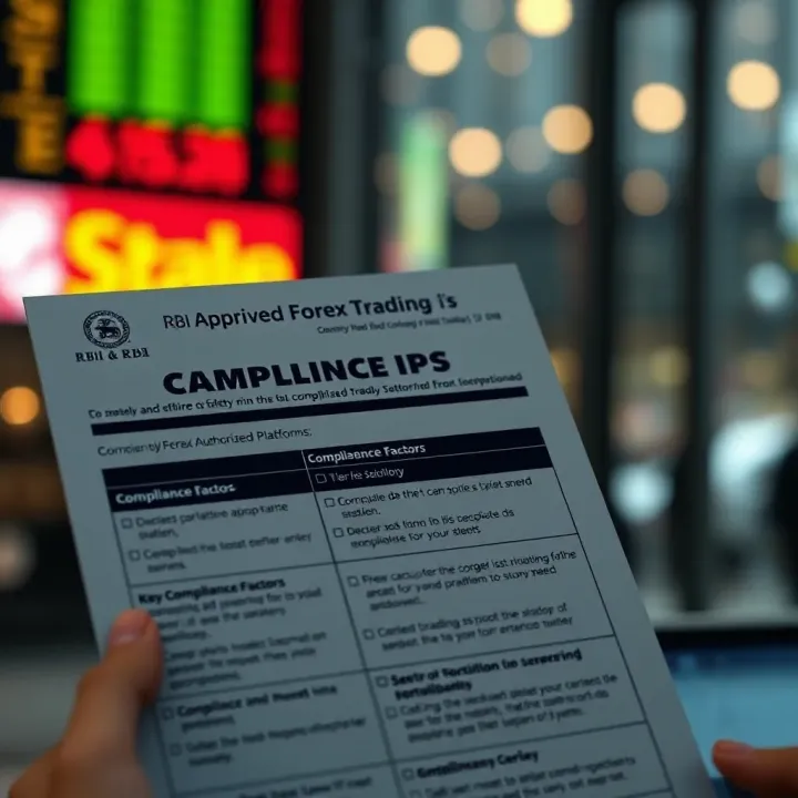 Checklist highlighting key compliance factors and tips for safe forex trading on authorised platforms
