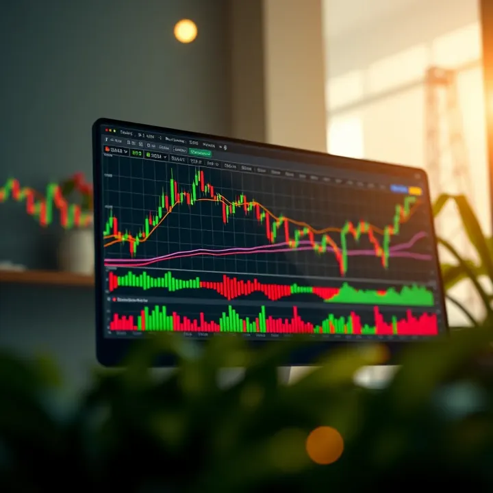 Customised TradingView chart showing trend lines and volume analysis for market insights in the Indian context