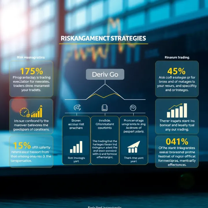 Graphical representation of risk management strategies used on Deriv Go app for safer trading decisions