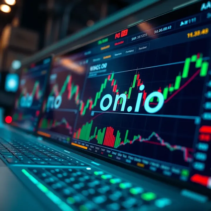 Secure digital interface displaying cryptocurrency exchange charts and data analytics