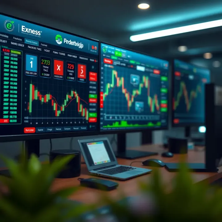 Illustration of a risk-free trading simulation environment highlighting key platform features