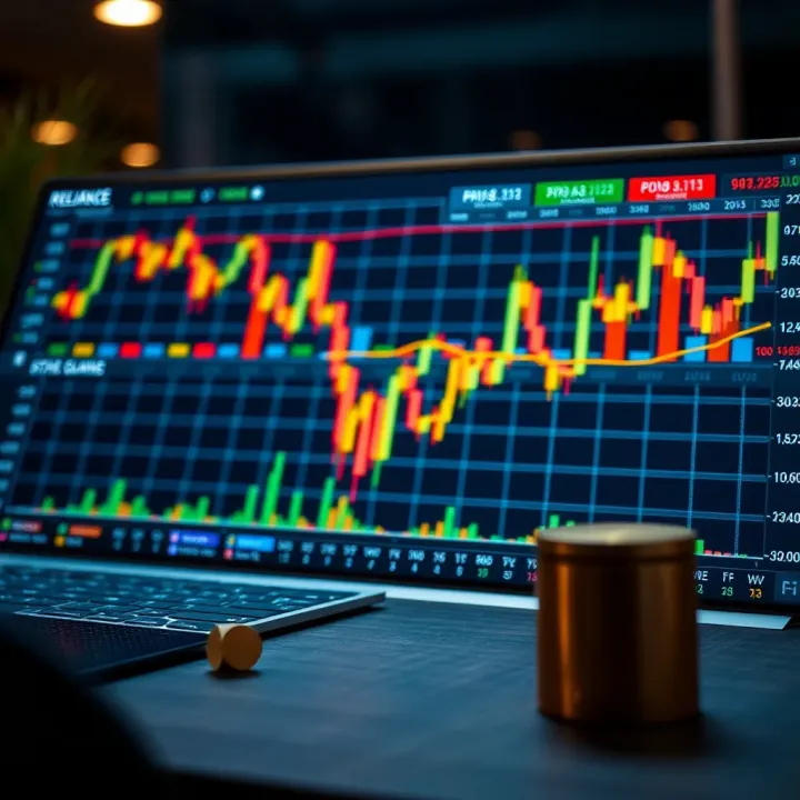 Illustration of financial charts and economic indicators impacting corporate share price