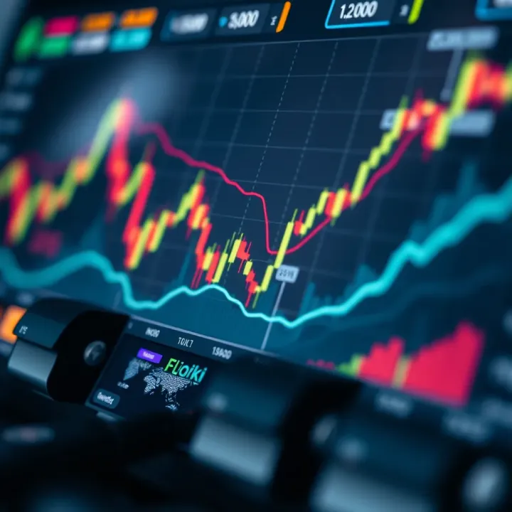 Chart showing technical indicators and growth potential for Floki cryptocurrency