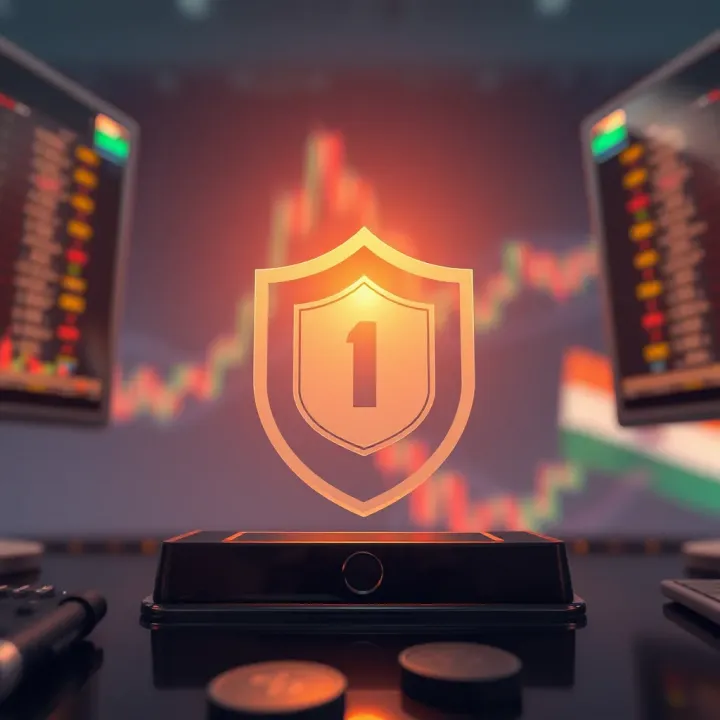 Illustration depicting regulatory shield protecting forex traders in India