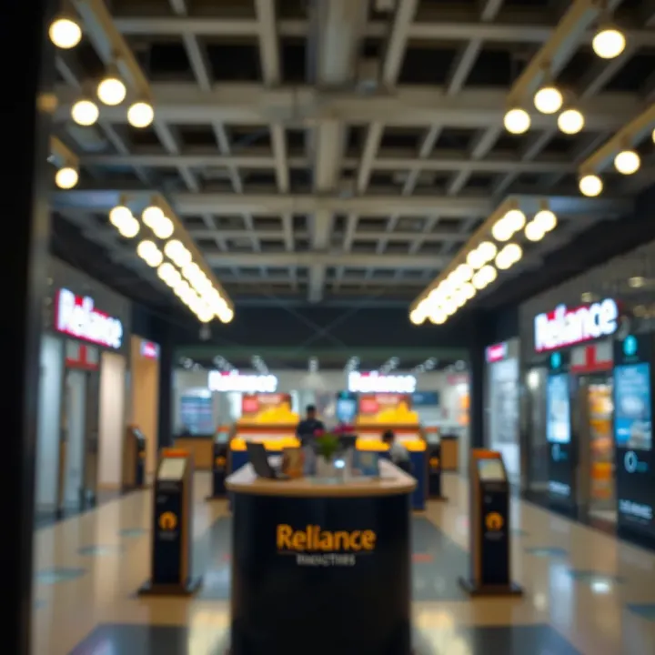 Dynamic digital network symbolizing telecommunications growth and retail market expansion