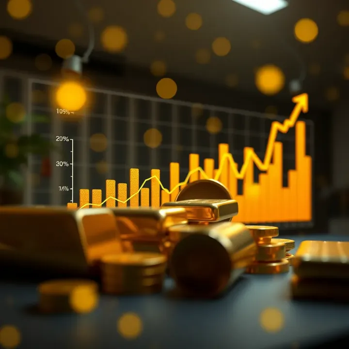 Graph showing historical and projected gold price trends in India