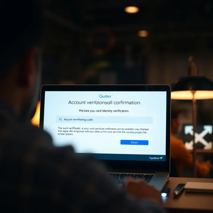 Verification confirmation screen showcasing successful identity verification on Quotex platform
