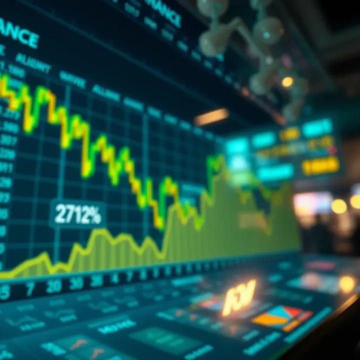 Illustration of market trends and expert projections influencing share price forecast