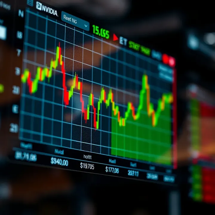 Nvidia Stock Price Movements in Premarket Trading Graph showing Nvidia stock price fluctuations during premarket trading hours