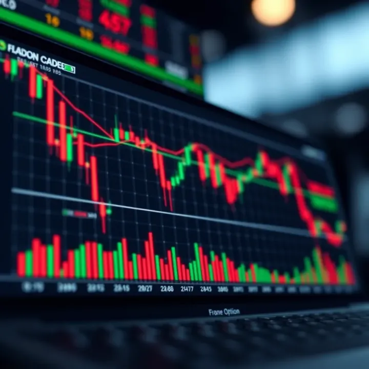 Chart and financial graphs symbolizing enhanced trading benefits using promo codes