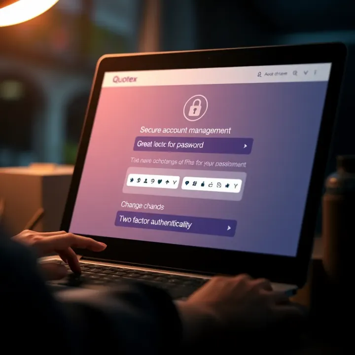 Quotex Account Security and Management Secure account management on Quotex with options for password change and two-factor authentication
