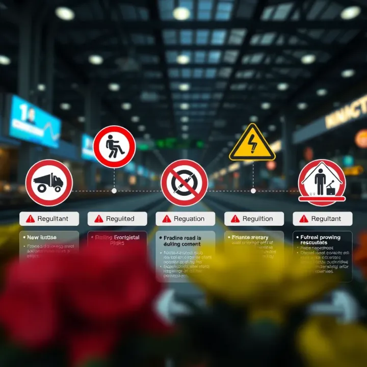 Graphic showing regulatory symbols and warning signs related to financial trading risks within the Indian market context