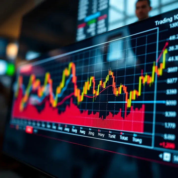 Graph showing trading hours and peak market activity periods on Quotex platform