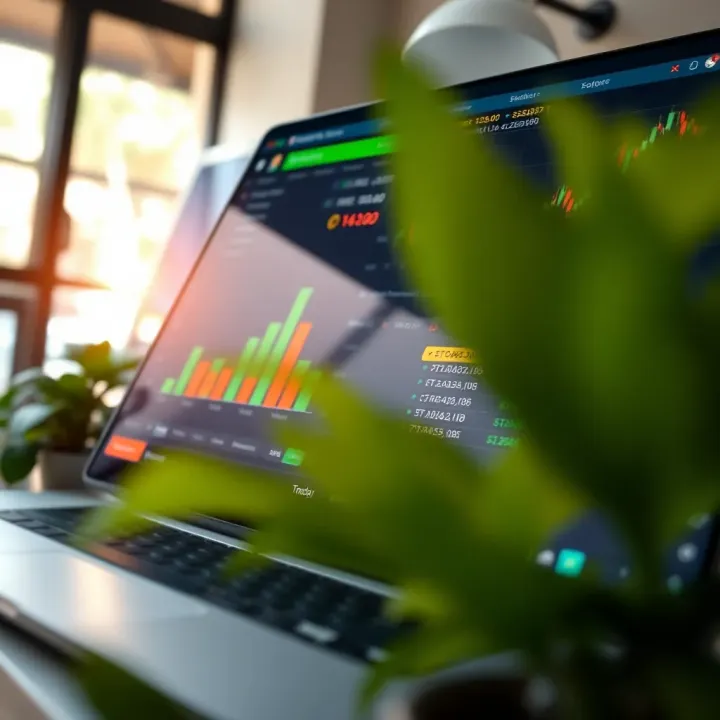 Screenshot of Quotex trading platform interface showing charts and trading options
