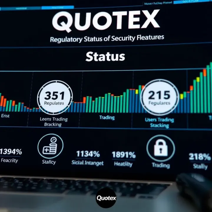 Quotex Regulatory Status and Security Measures Graphical representation of regulatory compliance and security features for online trading platforms