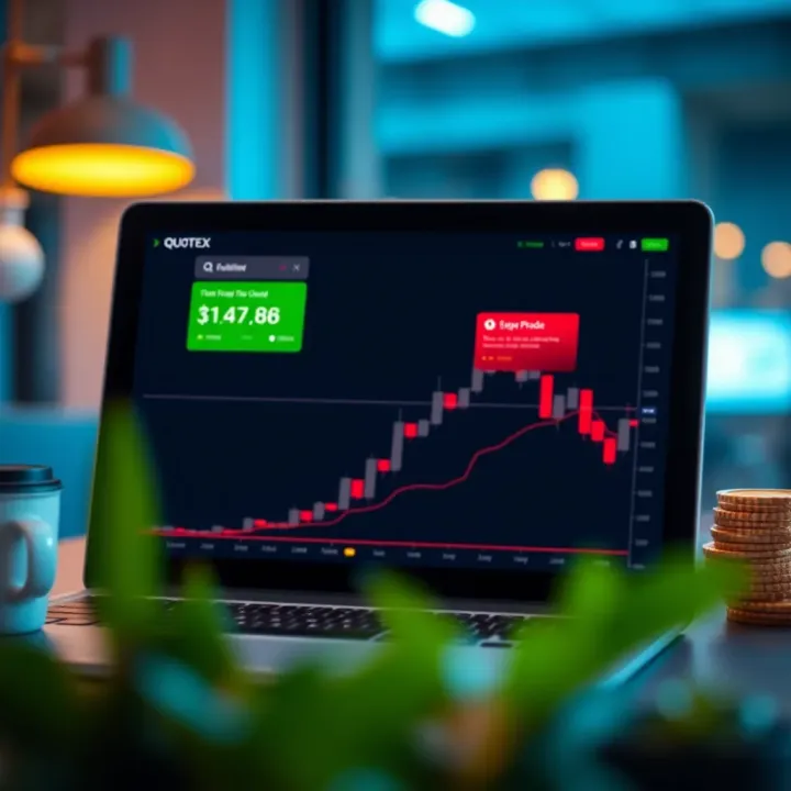 Graph showing trading performance improvements with safe trading strategies on Quotex for Indian traders