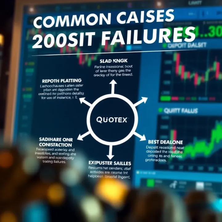 Common Causes of Deposit Failures on Quotex Diagram showing common reasons for deposit failures on Quotex platform