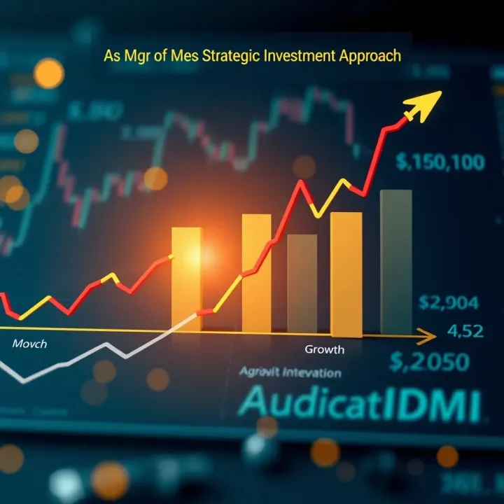 Conceptual illustration showing strategic investment pathways and financial growth indicators
