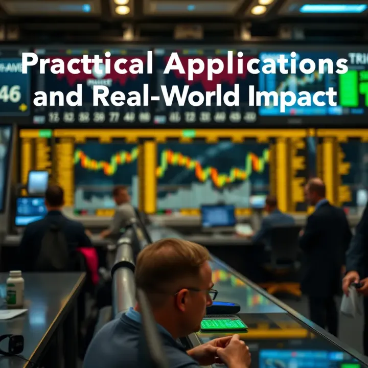 Graphic depicting practical applications and real-world effects of the topic