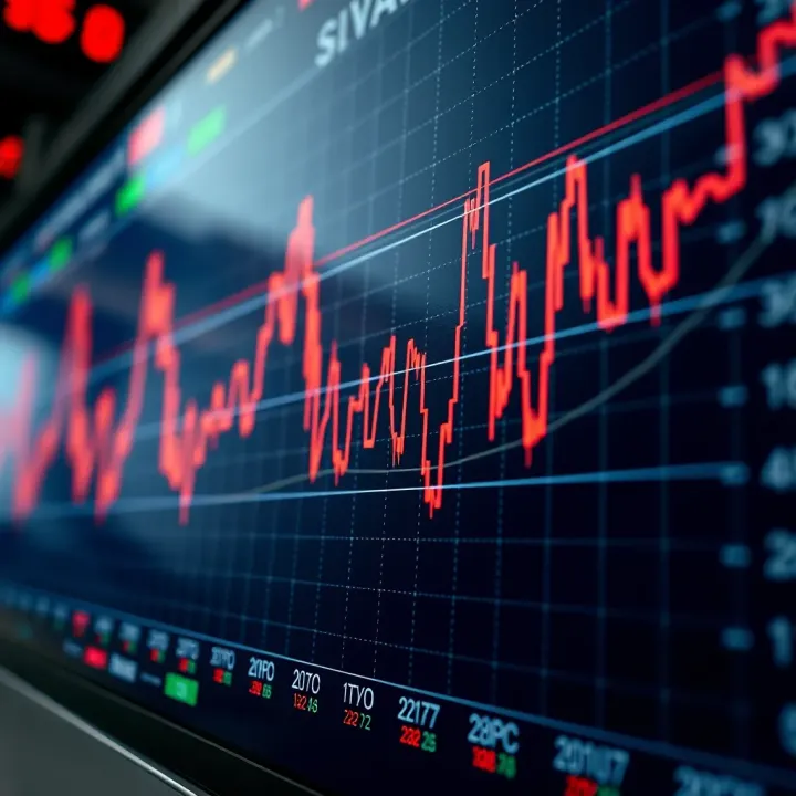Detailed Europe Composite Index chart showing real-time stock market fluctuations