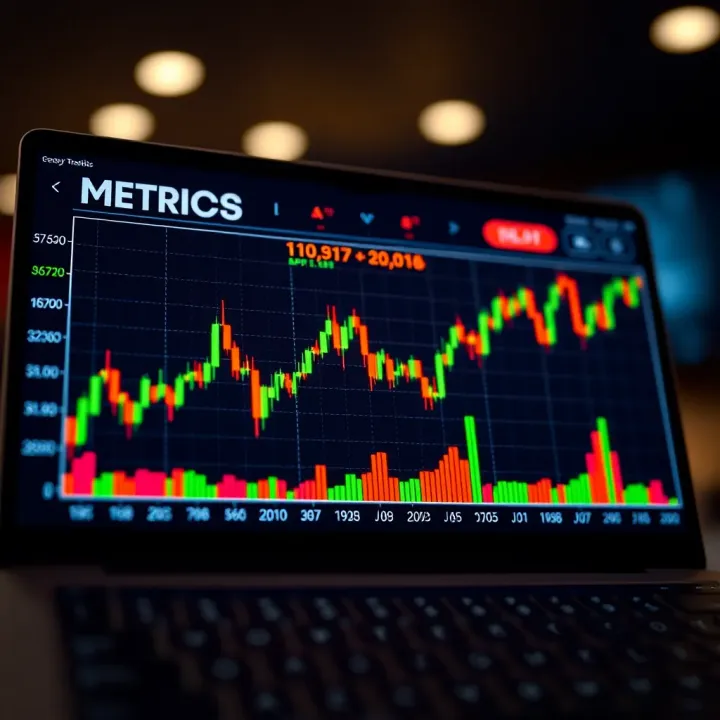 Graph showing competitive trading performance metrics in a digital platform environment