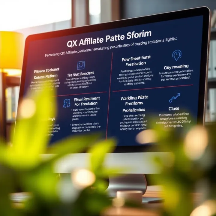 Overview of QX Affiliate Platform Features and Advantages Visual representation of QX Affiliate platform benefits and user engagement opportunities